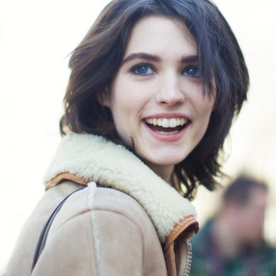 Model Manon Leloup at Zadig & Voltaire, Paris Fashion Week