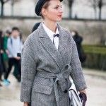 Street style trends at fashion week, fall fashion gray