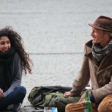 Place Georges-Pompidou, 4eme, Paris, France, street photography, street portraits, travel paris