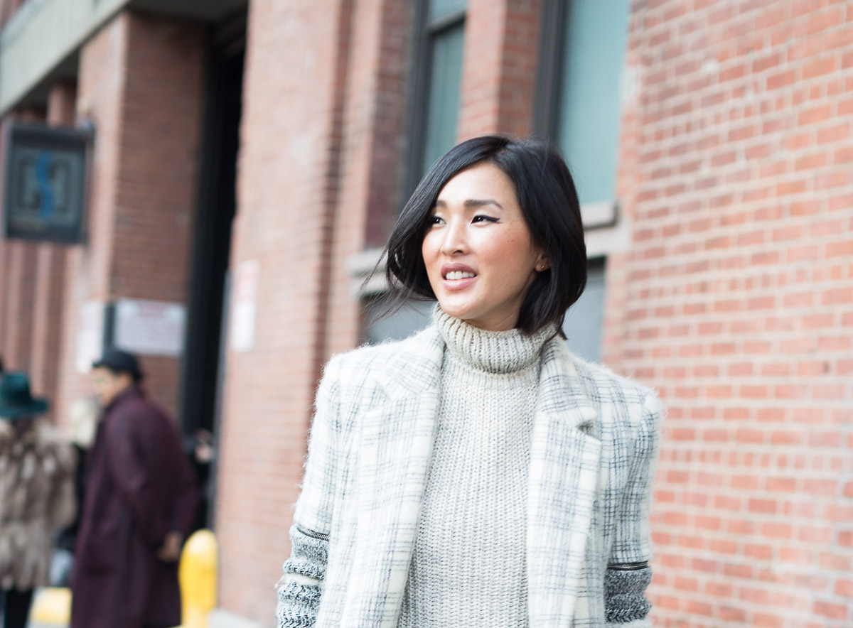 Gary Pepper- Nicole Warne Street style at New York Fashion Week FW 2015 by Armenyl.com