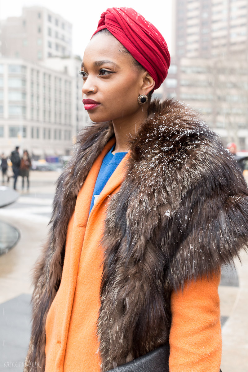 New York Fashion Week FW 2015 street style at Lincoln Center photo by Armenyl.com