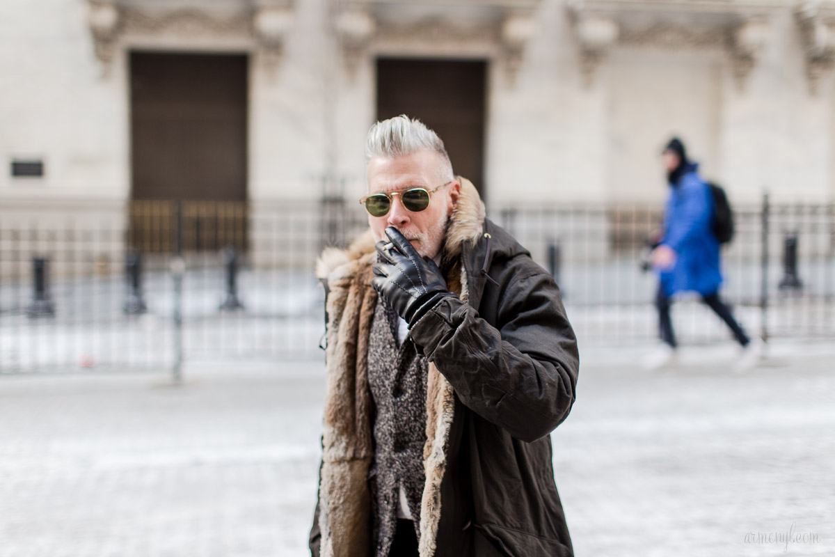 Nick Wooster Street style at New York Fashion Week 2015 by Armenyl.com-3