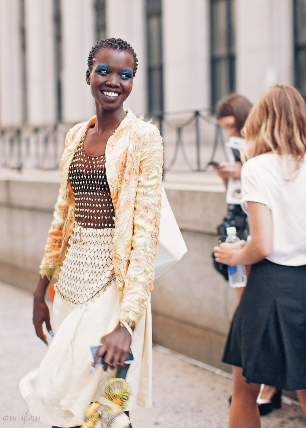 Model Nykhor Paul at NYFW 2015 Photo by Fashion Photographer Armenyl.com