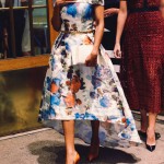 Fashion Week Roundup Zac Posen Floral cocktail dress Fashion Week 2015 photographed by Fashion Blogger Armenyl