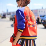 Aloha from Tommy Jacket Orange and Blue street style photographed by Armenyl.com