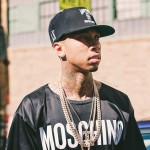 Tyga at Moschino in New York Fashion Week September 2015 photo by Armenyl.com