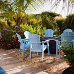 blue beach chairs and flowers by Armenyl photography Armenyl.com copyright