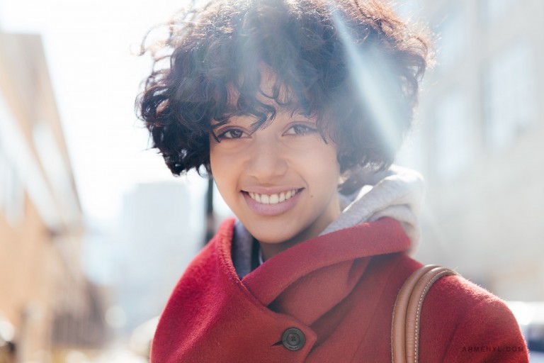 Model Damaris Goddrie at New York Fashion Week 2016 photographed by Armenyl.com