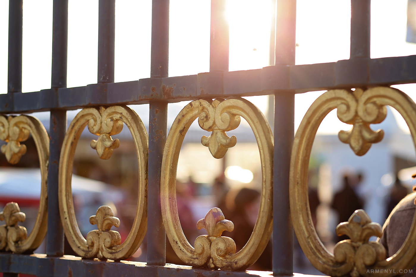 The Golden gates at Jardin des tuileries photographed by Armenyl.com