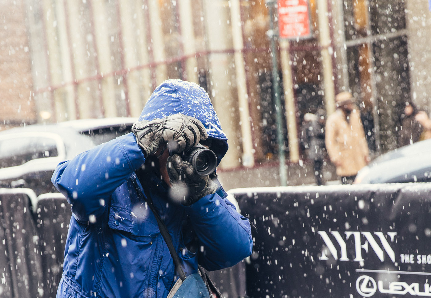 American Fashion photographer Bill Cunningham photographed in New York City by Armenyl.com