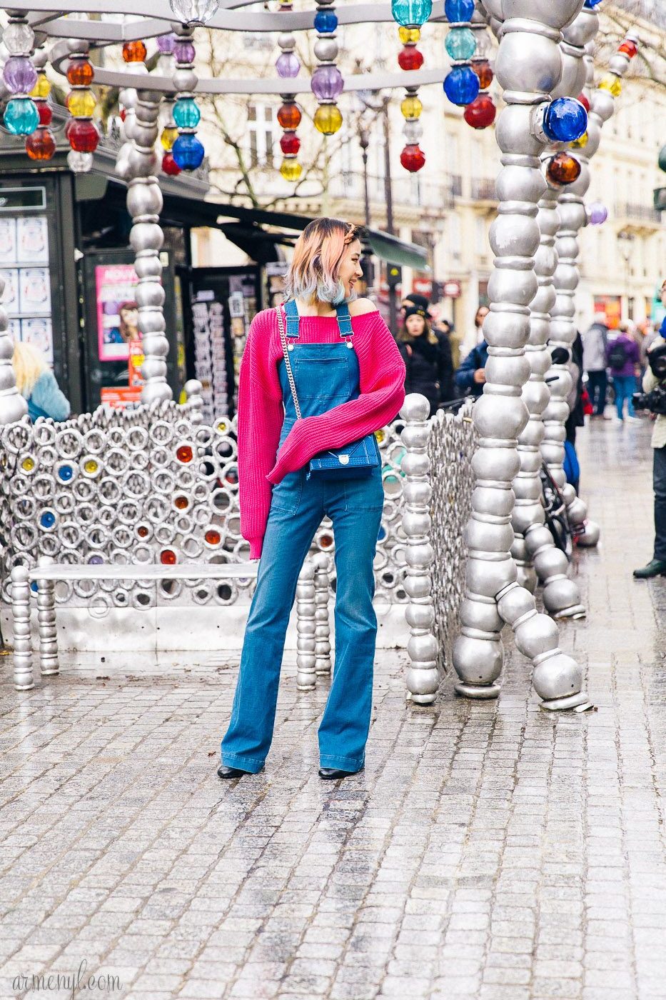 Street style looks from Paris Fashion Week Photographed by Armenyl.com