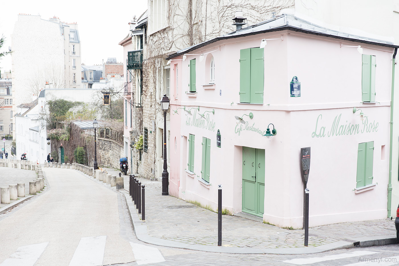 La Maison Rose Restaurant in Paris Montmatre Winter 2016 travel photography by Armenyl