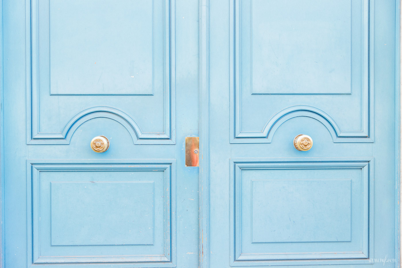 Pretty french doors in Paris photographed by Armenyl.com