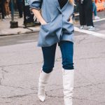 Styling boots for fall NYFW street style looks by Armenyl