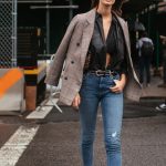 model Ophelie Guillermand Street style look at NYFW photography by Armenyl