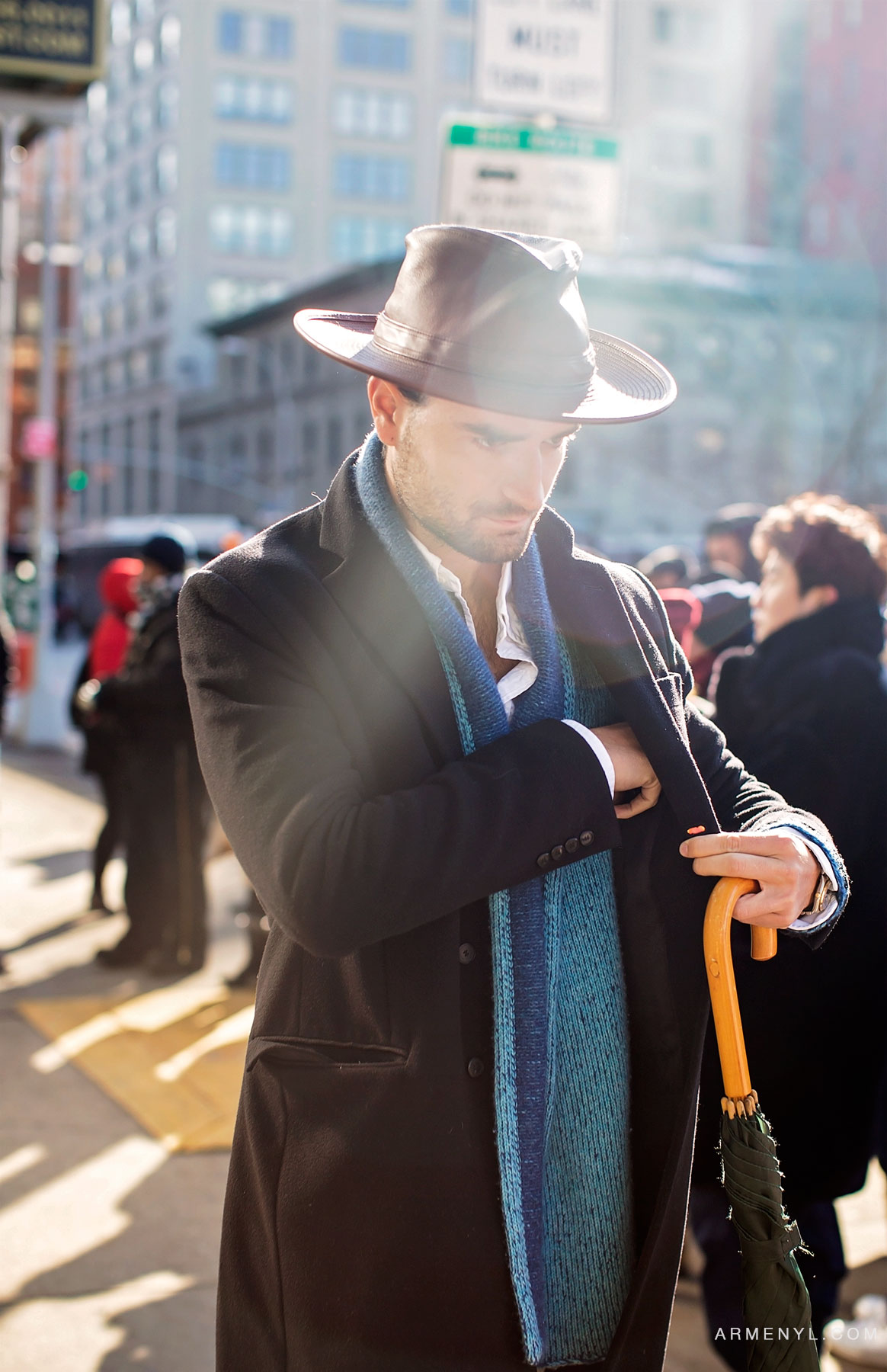 Men's fashion week in New York photographed by Fashion blogger Armenyl.com