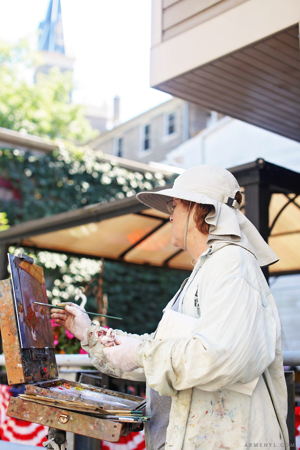 Plein Air in Ellicott City Maryland Artist Everywhere photographed by Armenyl.com Maryland photographers