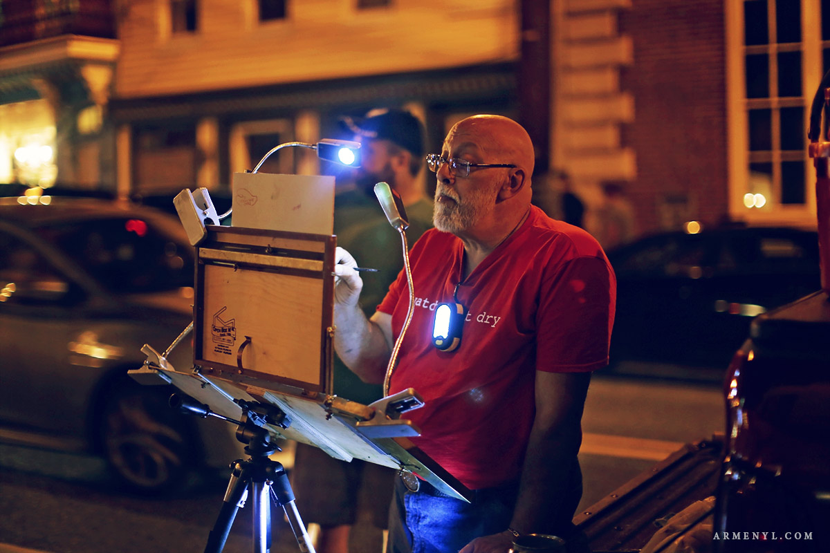 Plein Air in Ellicott City Maryland Artist Everywhere photographed by Armenyl.com Maryland photographers