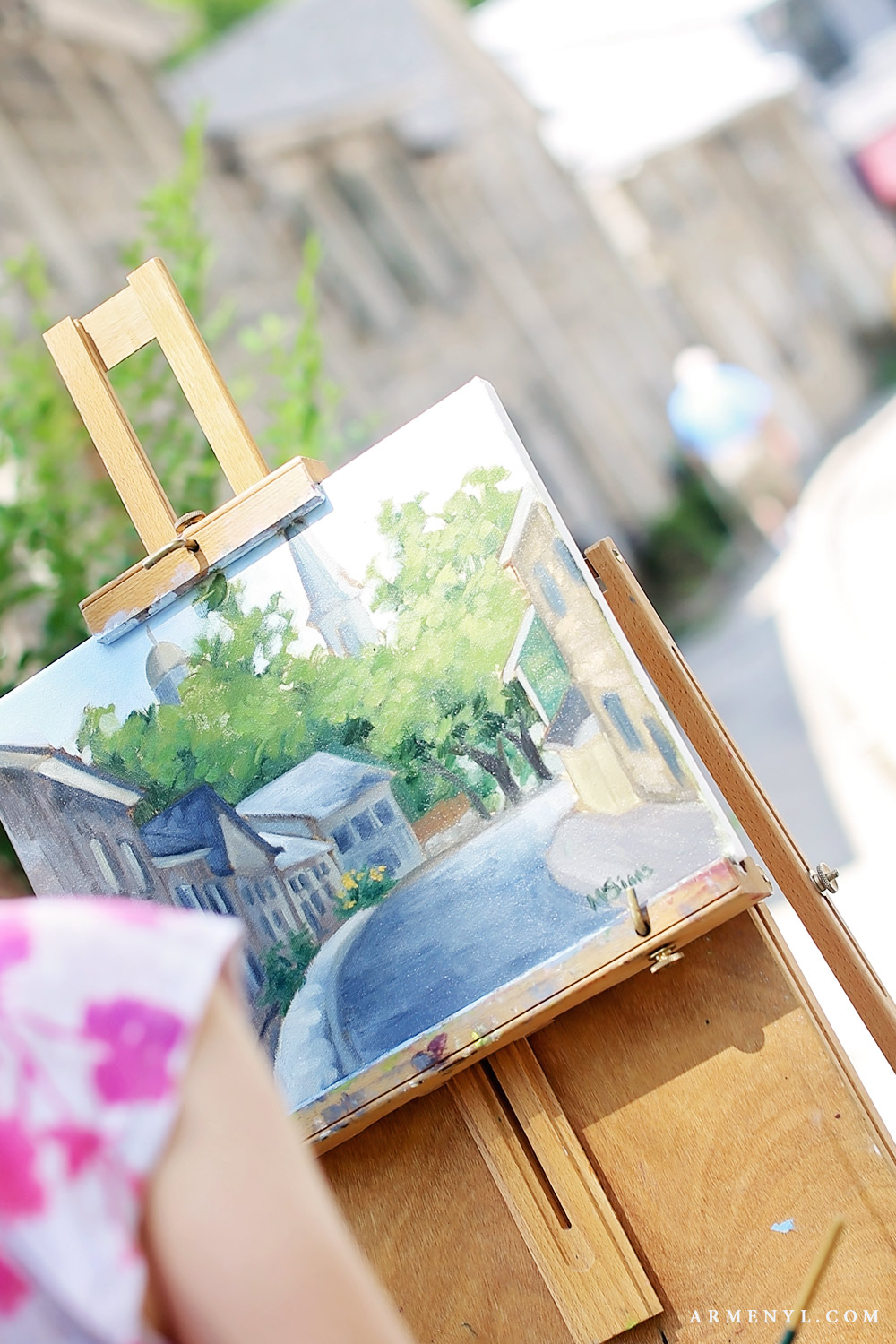 Plein Air in Ellicott City Maryland Artist Everywhere photographed by Armenyl.com Maryland photographers