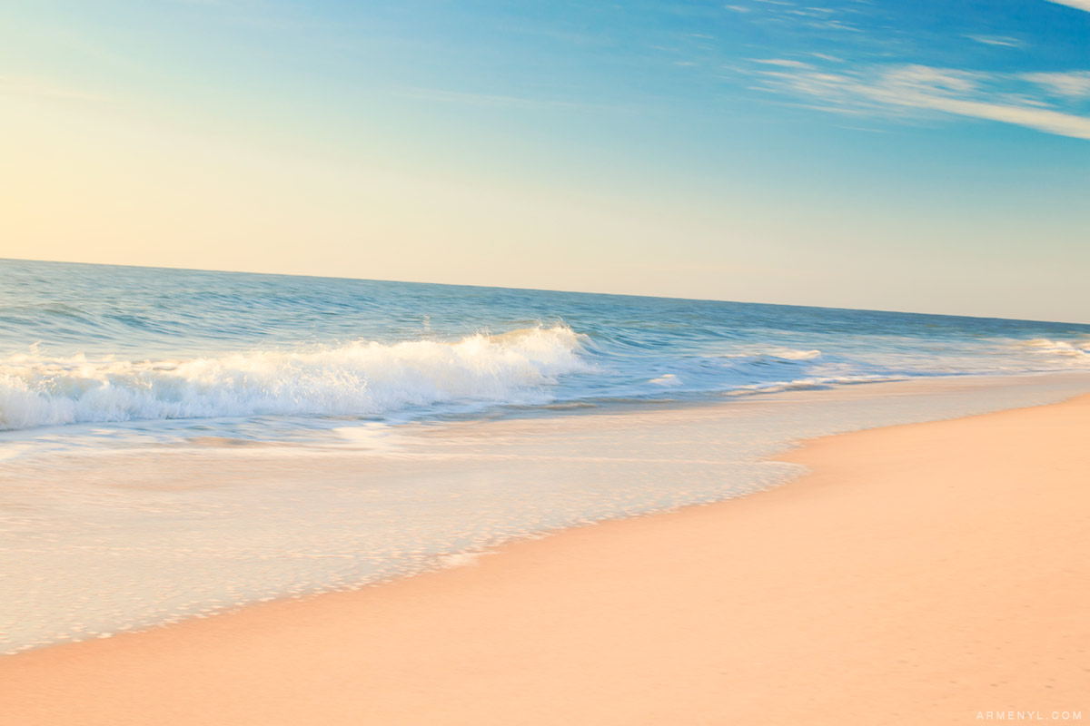 Ocean City Beach at Sunrise Photographed by Travel and Fashion Photographer Armenyl (Armenyl.com)