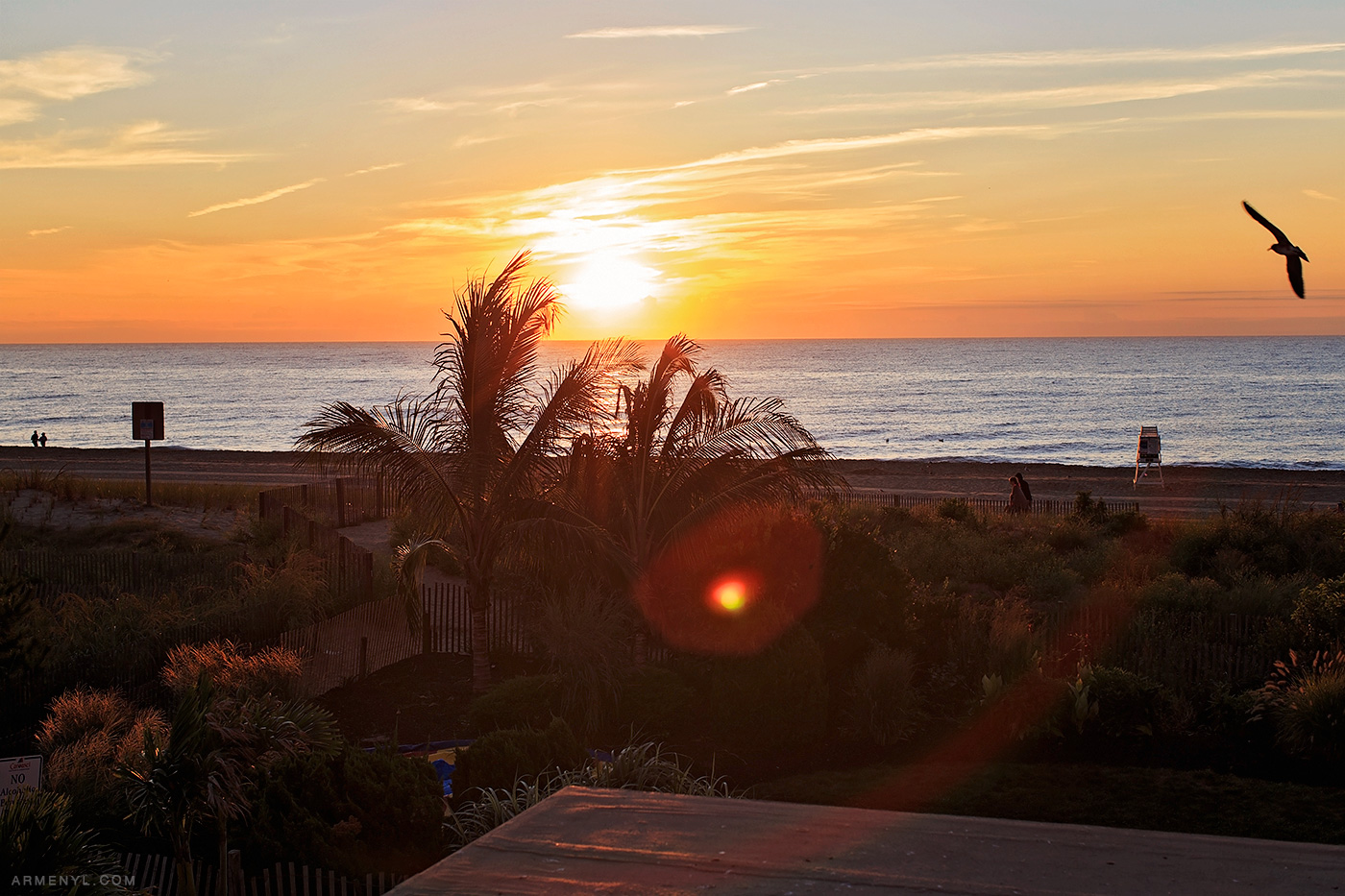 Sunrise at Ocean City Beach, Beach front, beautiful light photography by Armenyl.com