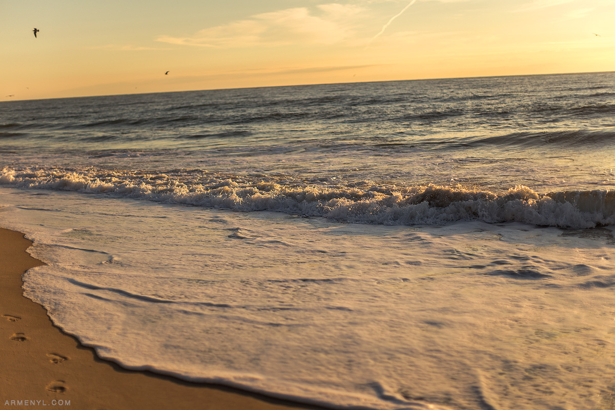 Sunrise at Ocean City Beach, Beach front, beautiful light photography by Armenyl.com