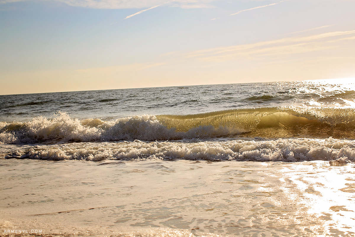 Sunrise at Ocean City Beach, Beach front, beautiful light photography by Armenyl.com