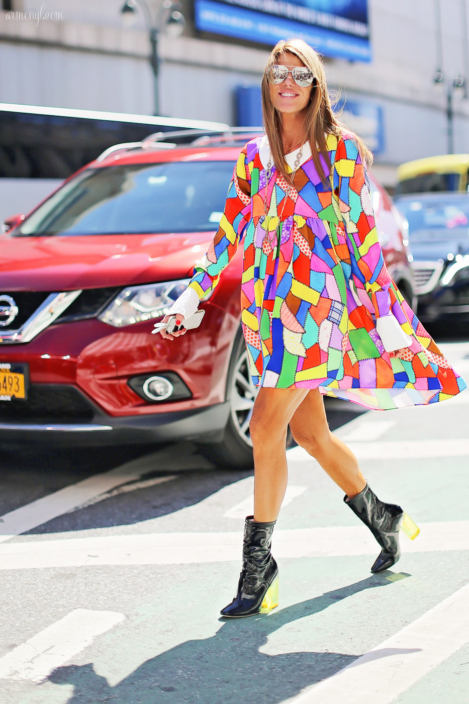 Anna Dello Russo at New York Fashion Week September ss 2015, at Jeremy Scott photographed by Armenyl.com