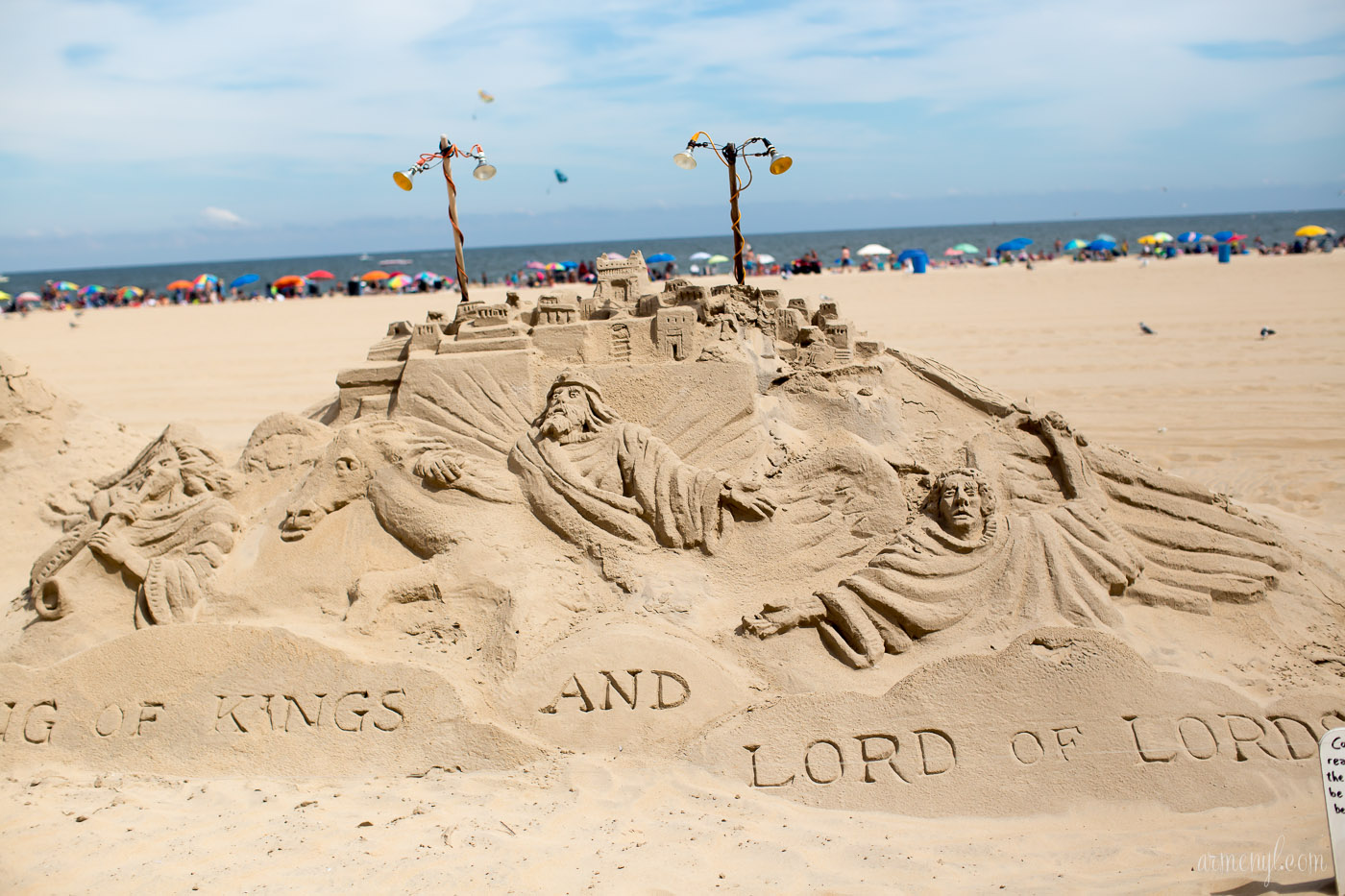 King of Kings and Lord of Lords Masterpiece Sandcastle by Armenyl photography Armenyl.com copyright