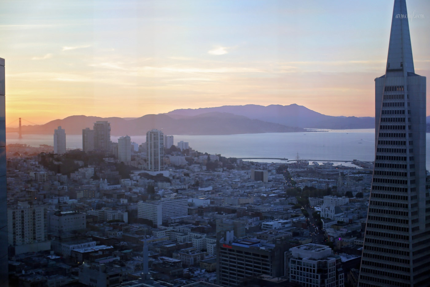 Loews Regency San Francisco Hotel rooms and views from the hotel photographed by Blogger Armenyl.com