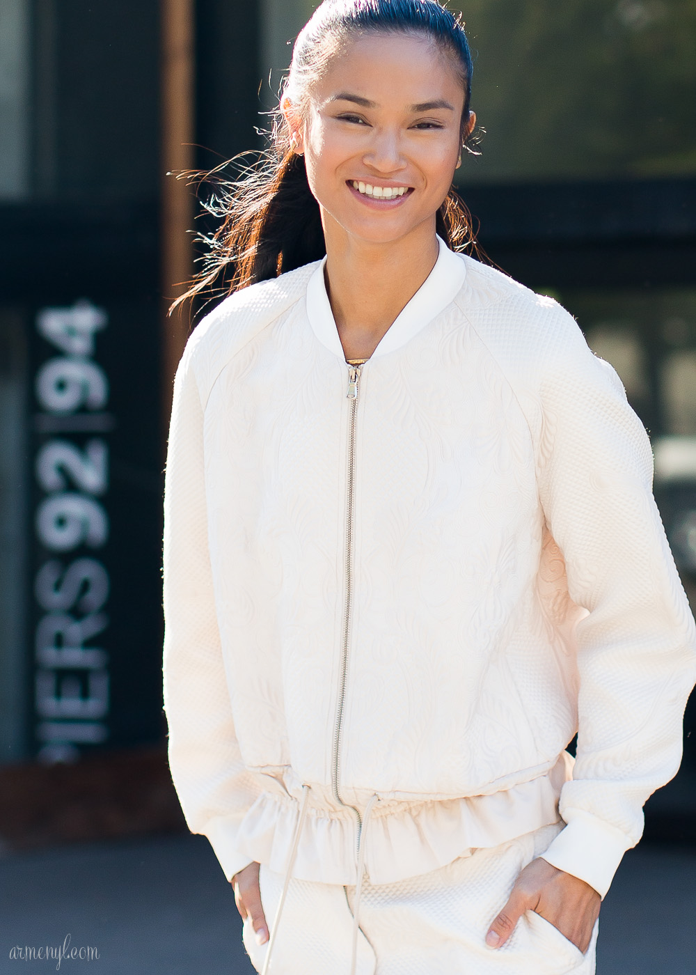 Model Sharina Gutierrez is seen outside the 3.1 Phillip Lim show Photo by Fashion Blogger Armenyl.com