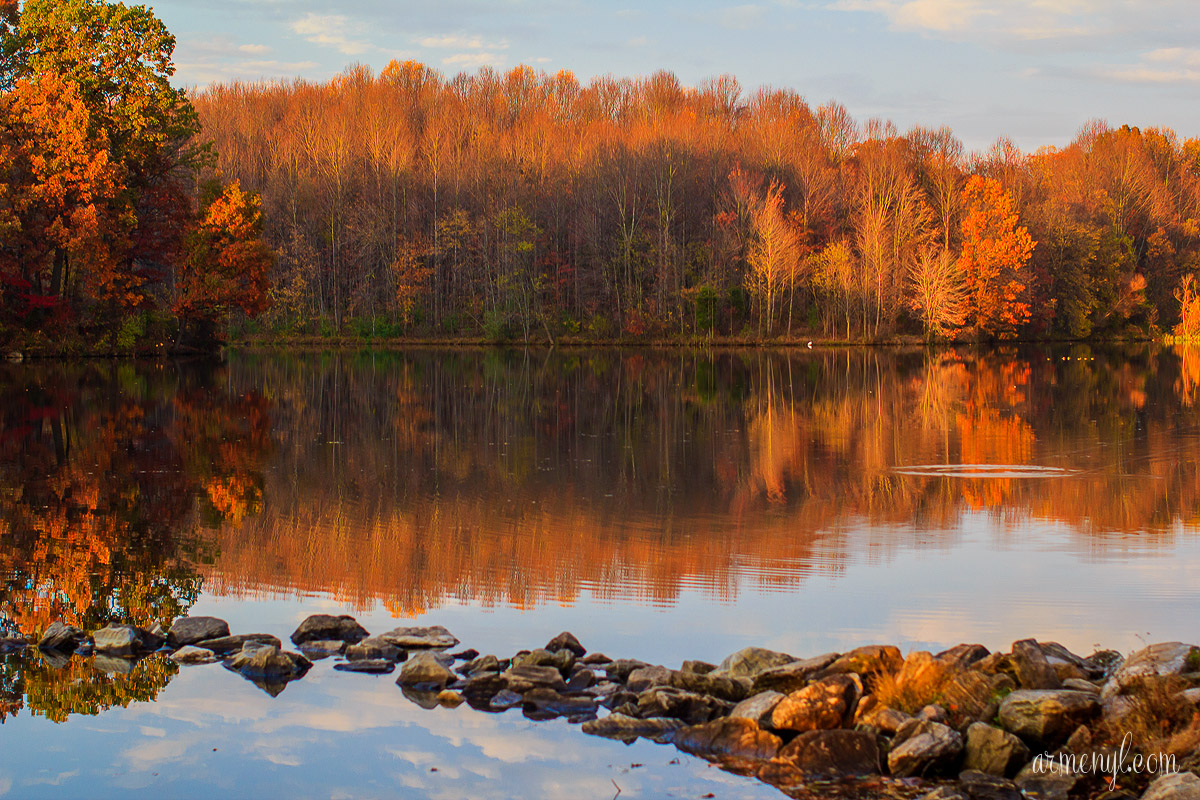 Fall in Maryland, Centennial Park Ellicott City MD photographed by Travel Photographer Armenyl.com Fall Photography