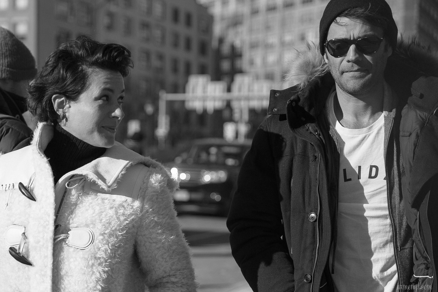 Blogger Garance Dore and Fiance Chris Norton at J Crew FW 2016 at New York Fashion Week photographed by blogger Armenyl.com