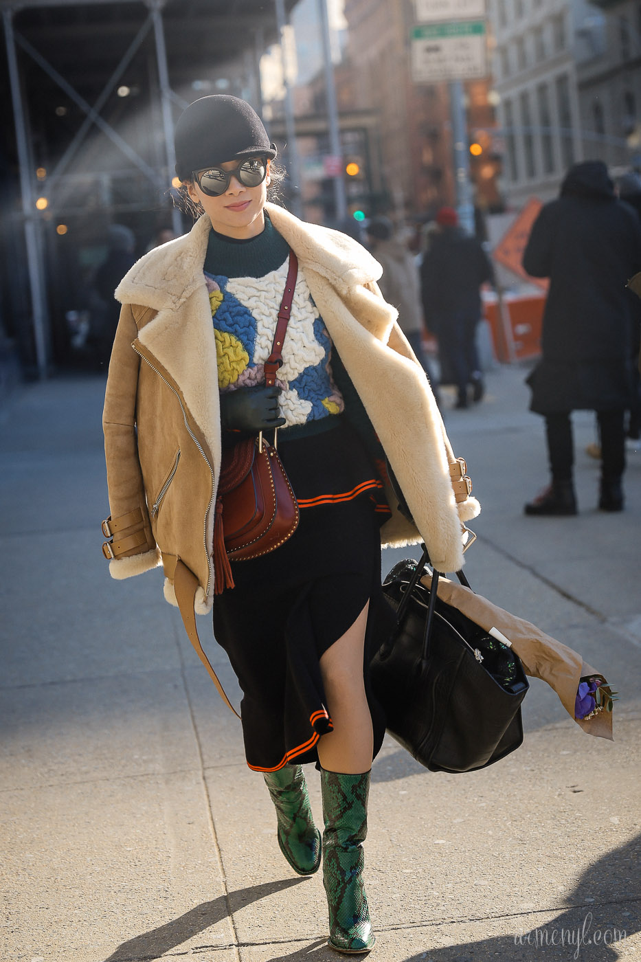 New York Fashion Week Street Style Fashion at  J.Crew FW 16 Jenna Lyons Sunday 14 February 2016