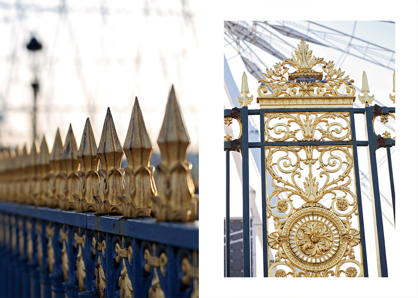 The Golden gates at Jardin des tuileries photographed by Armenyl.com