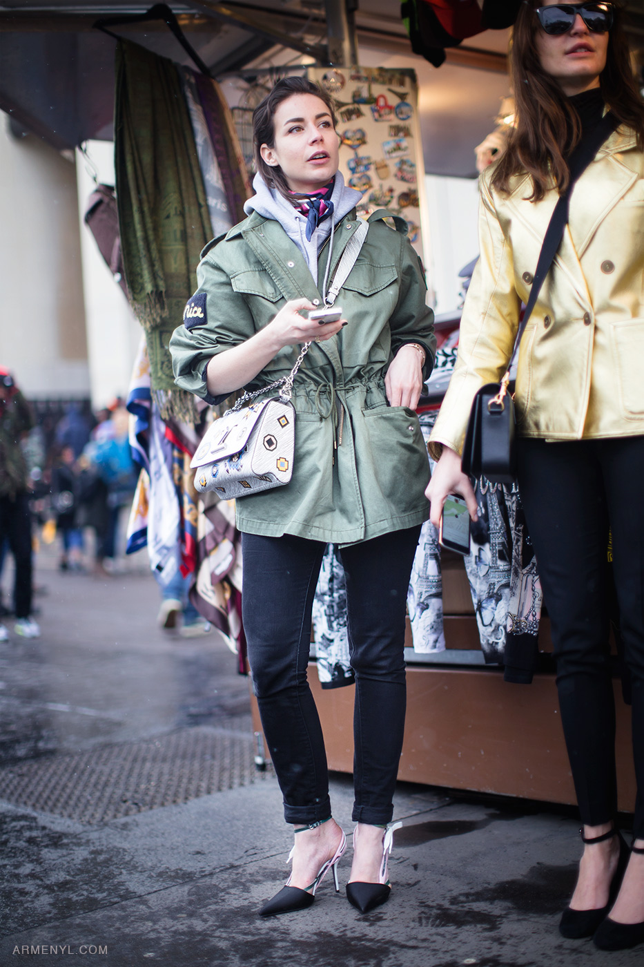 PFW : Irina Lakicevic in Paris after Sacai Fall Winter 16 show photographed by Armenyl.com