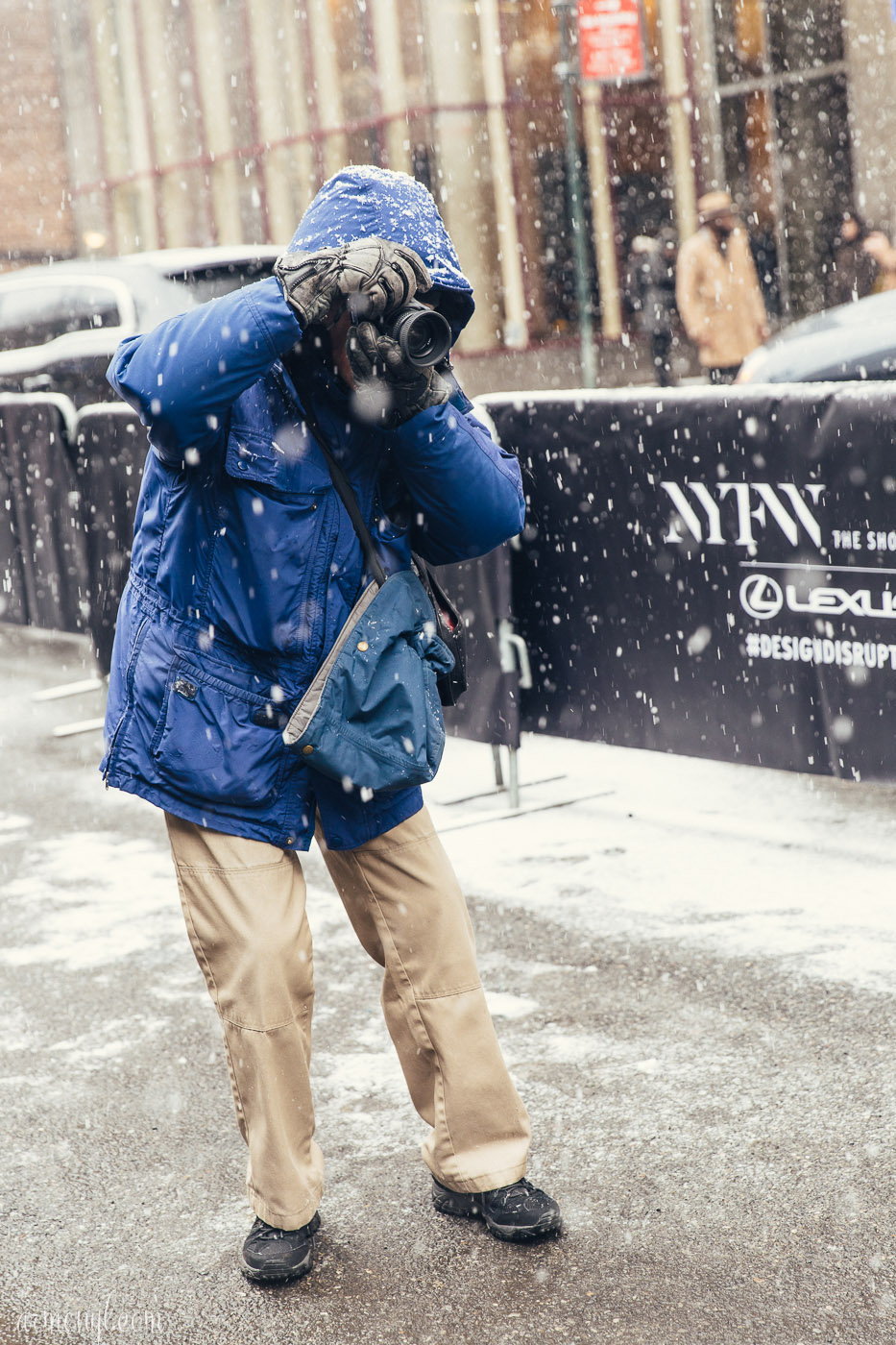 American Fashion photographer Bill Cunningham photographed in New York City by Armenyl.com