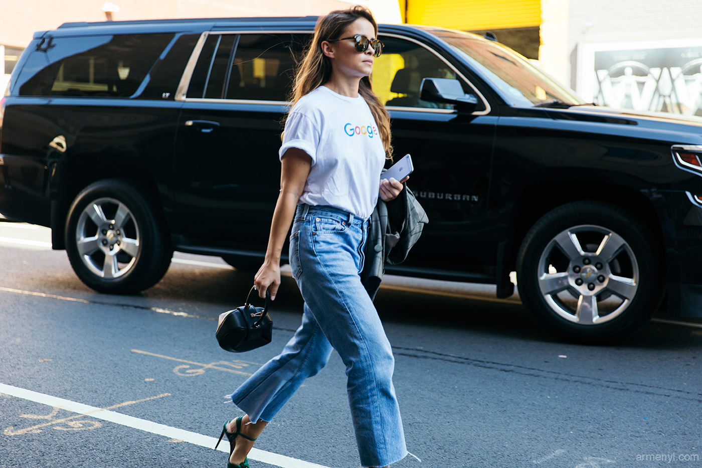 Guide to Miroslav Duma Simple street style look at New York Fashion Week street style photograph by Armenyl photography