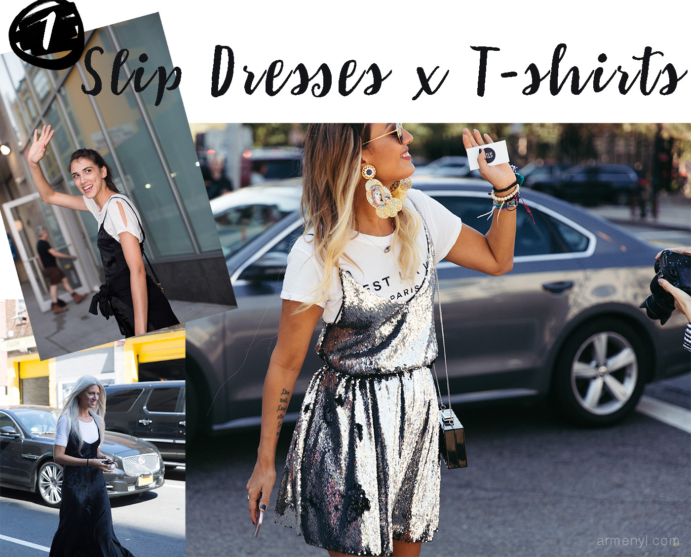 Style Report Fashion Week trends 2016 Slip dresses and T shirts