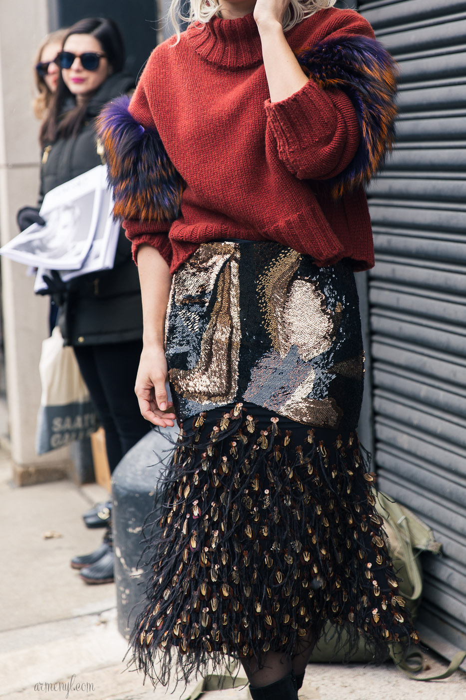 The best texture heavy looks at New York Fashion Week photographed by Armenyl.com