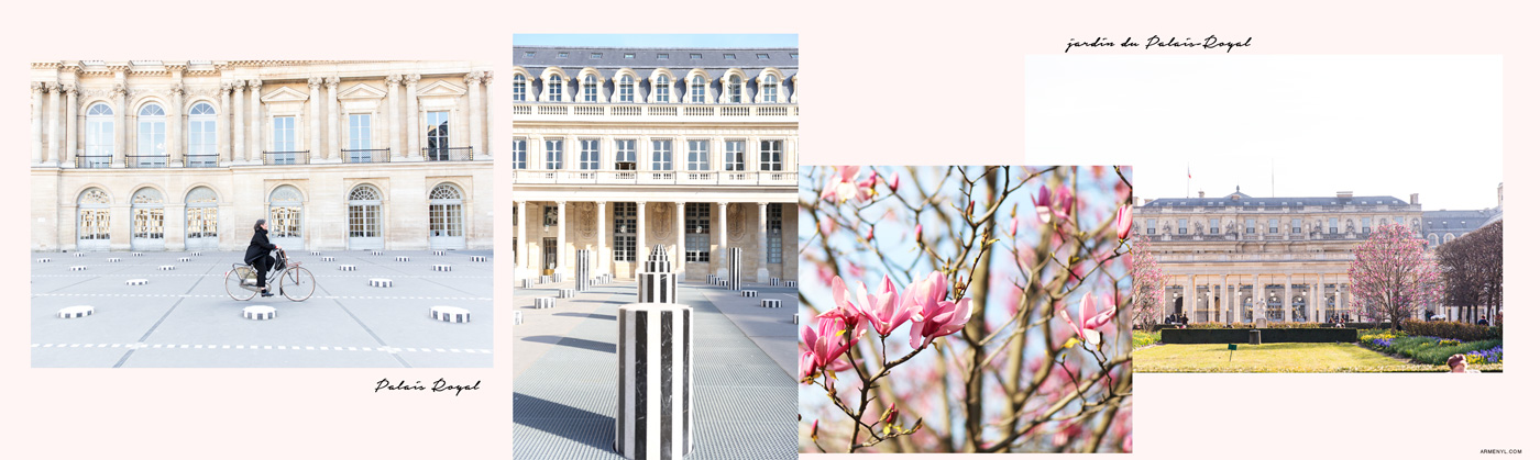 Best Places to take pictures in Paris featuring Palais Royal Instagram worthy photos by Armenyl.com