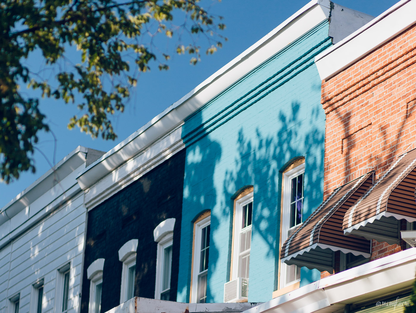 Neighborhoods in Baltimore: Painted Ladies in Hampden Baltimore Maryland photo by Armenyl