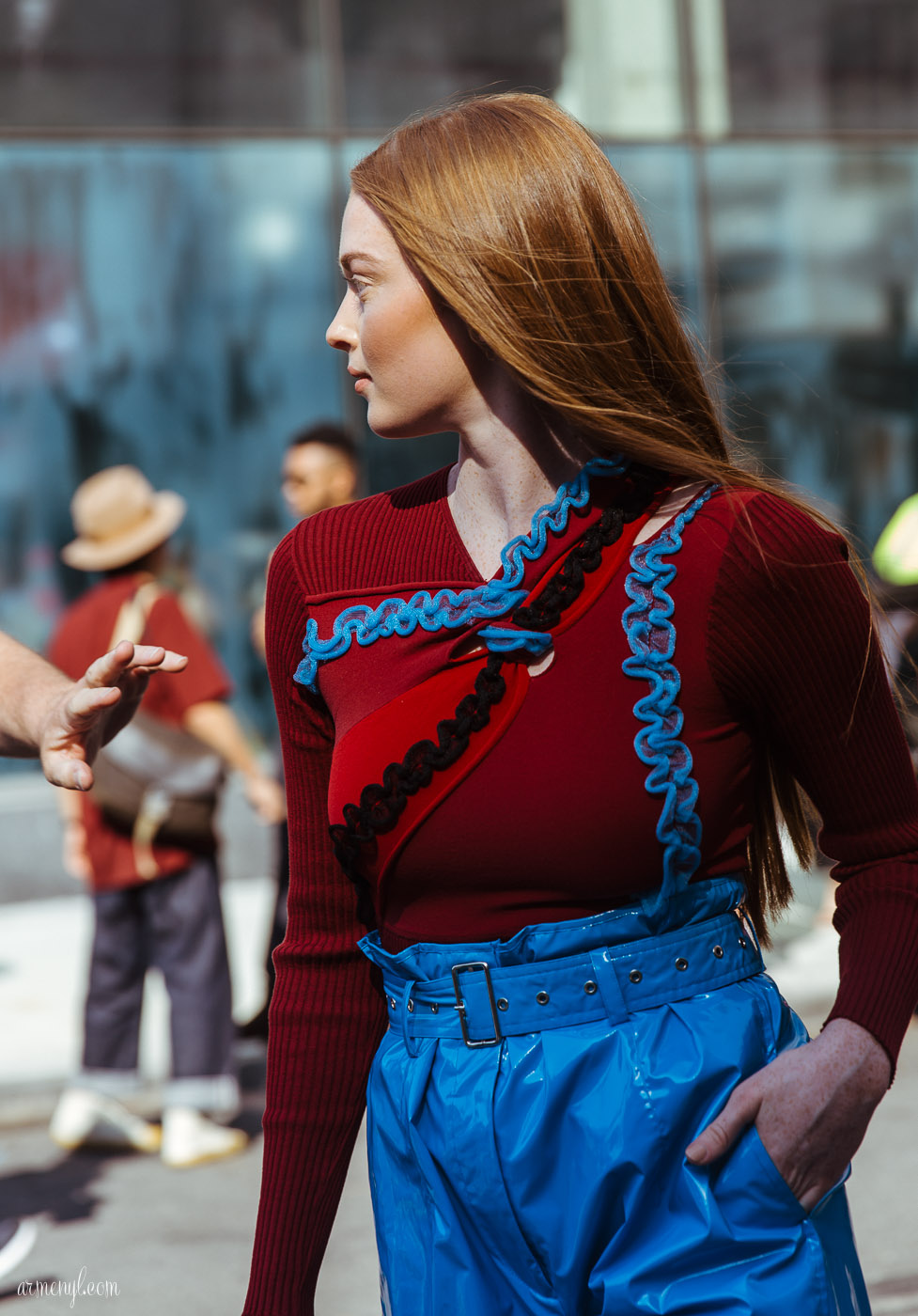 Street style Looks At 31 Philip Lim New York Fashion Week SS 2018 September 11 photographed By Street style photographer Armenyl