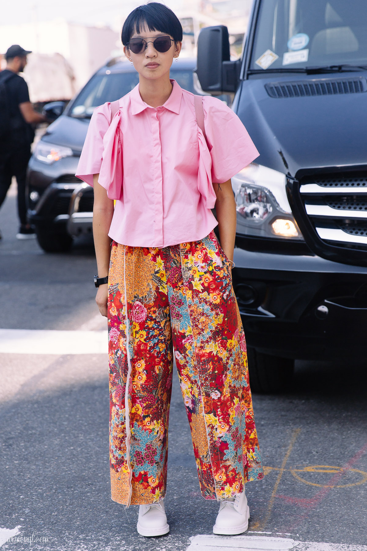 Street style Looks At 3.1 Philip Lim New York Fashion Week SS 2018 September 11 photographed By Street style photographer Armenyl