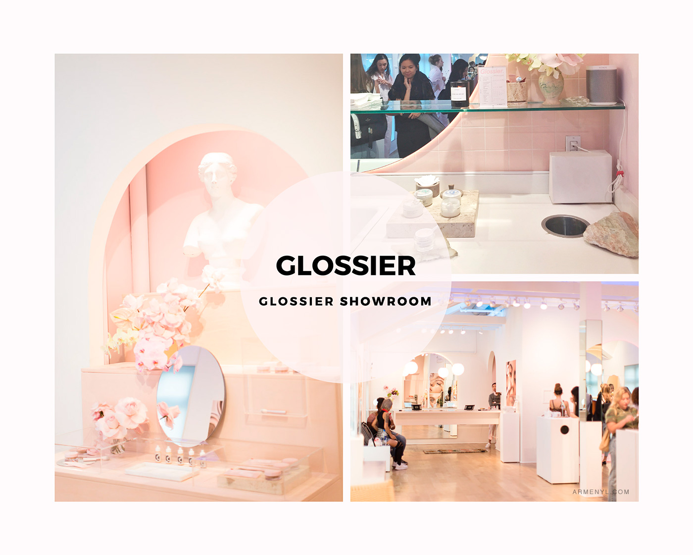 New York City Guide: the most Instagram worthy spots in NYC in NYC Featuring Glossier Showroom photo by Armenyl