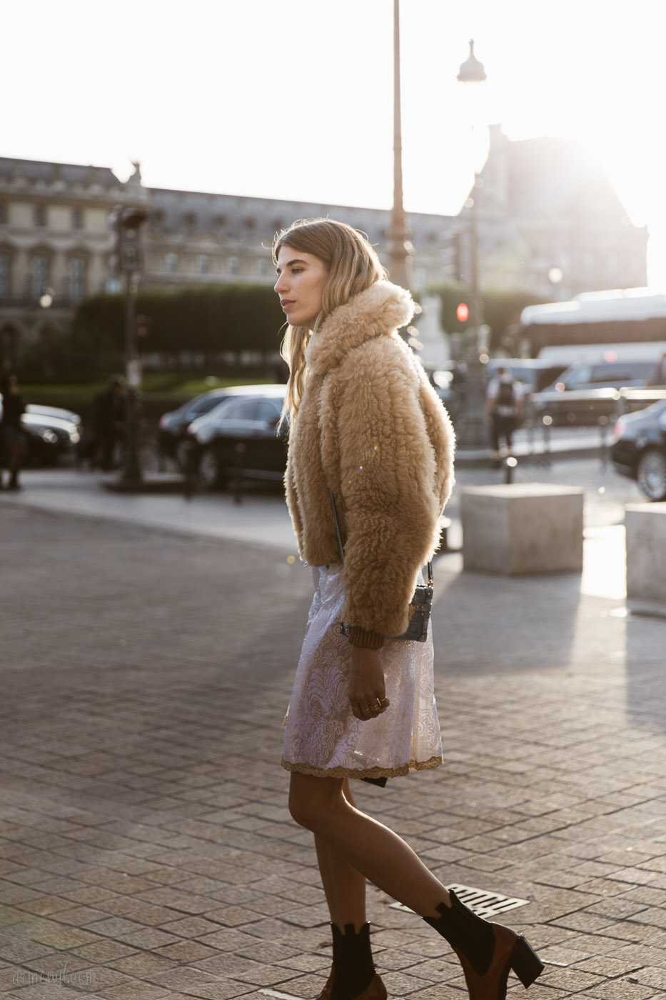 Veronika Heilbrunner Street Style Fall Fashion Looks at Louis Vuitton SS 2018 Show in Paris photo by Fashion Photographer Armenyl