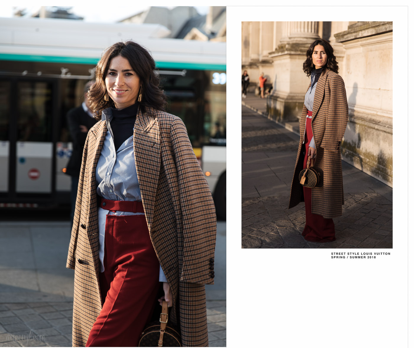 Street Style Fall Fashion Looks at Louis Vuitton SS 2018 Show in Paris photo by Fashion Photographer Armenyl