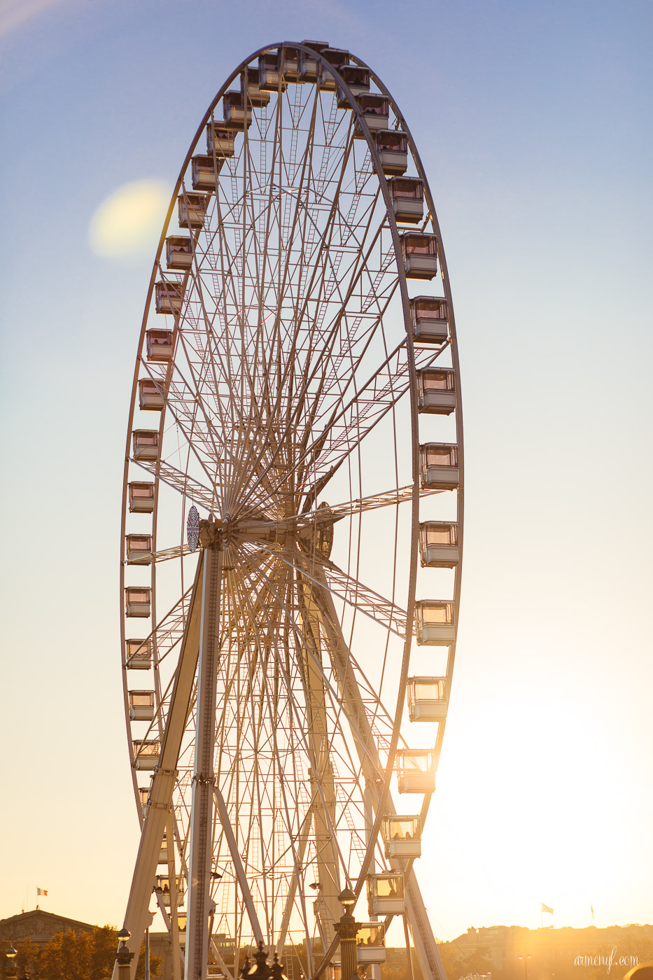 Ferris Wheel Late evenings in Magical Paris photo by Armenyl.com