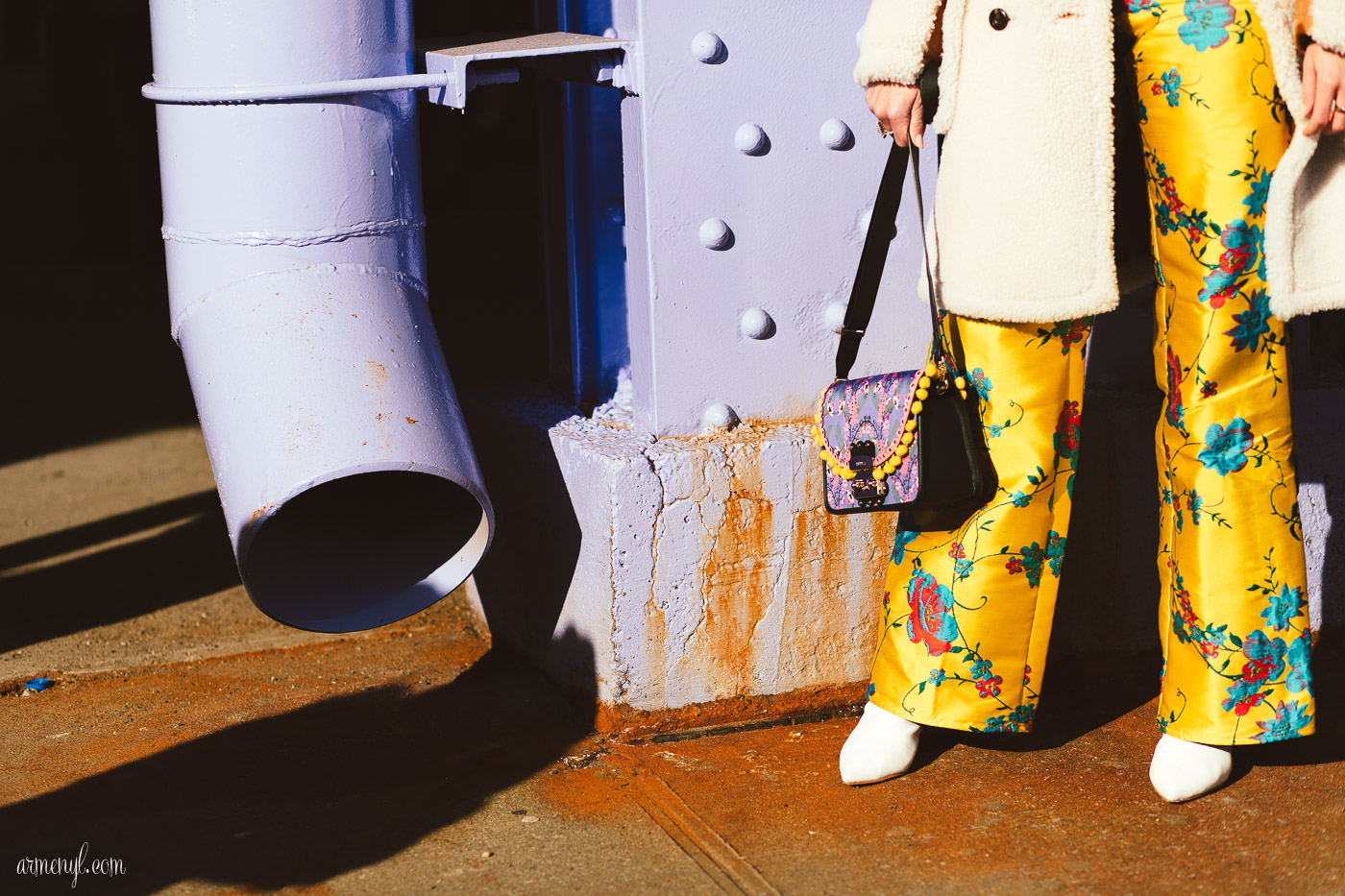 Floral Street Style look at Coach FW 18 Show at New York Fashion Week by Armenyl