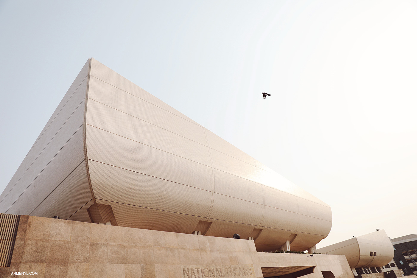 Ghana National Theatre in Accra photo by Armenyl.com